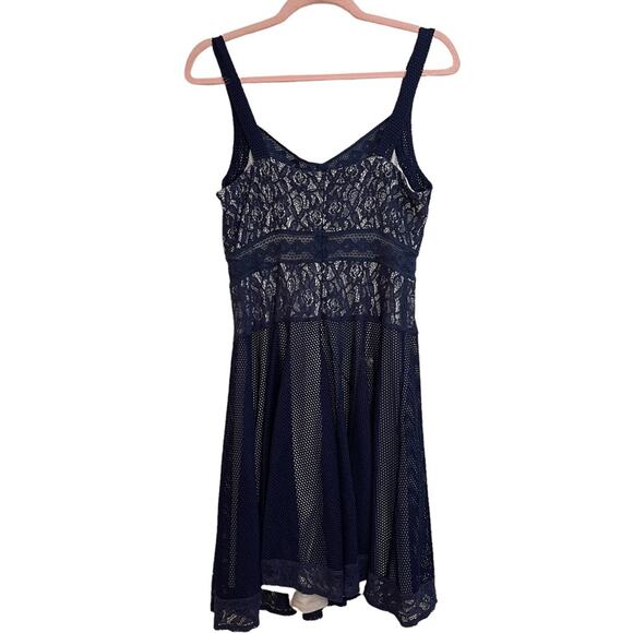 Ryu Blue Lace Mini Dress - Picture 2 of 7